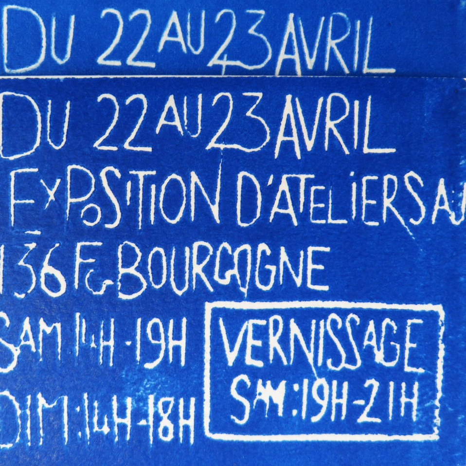 Exposition de nos ateliers du 22 au 23 avril