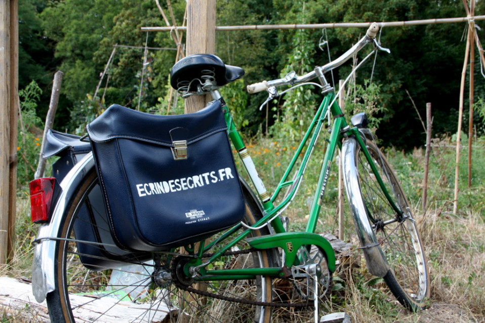 Le vélo publicitaire de l’atelier