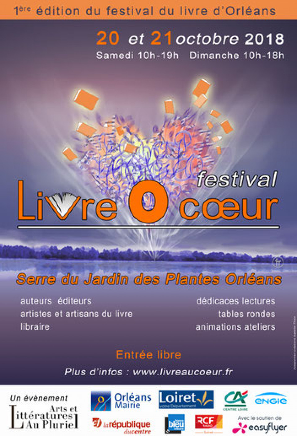 Festival Livre O Coeur le 20 et 21 octobre 2018