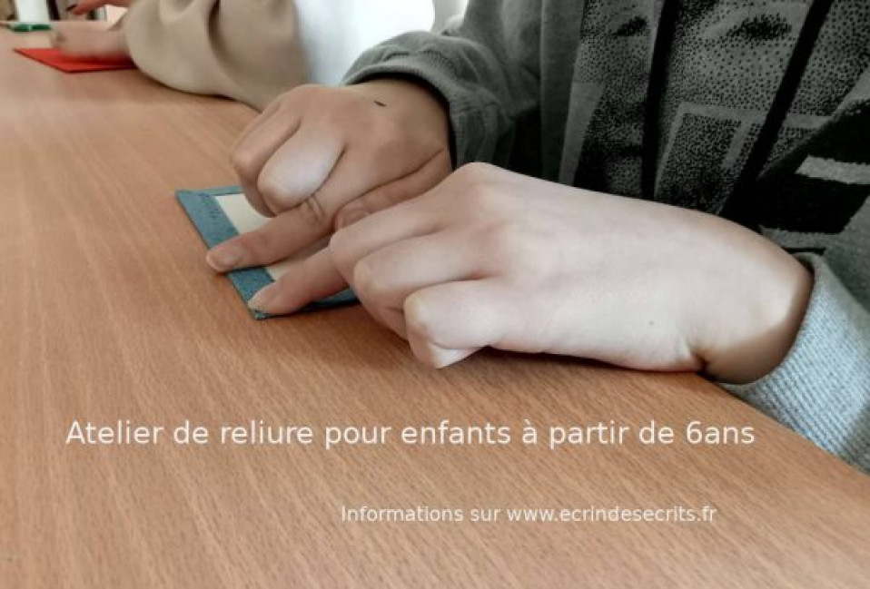 Atelier de reliure pour les enfants