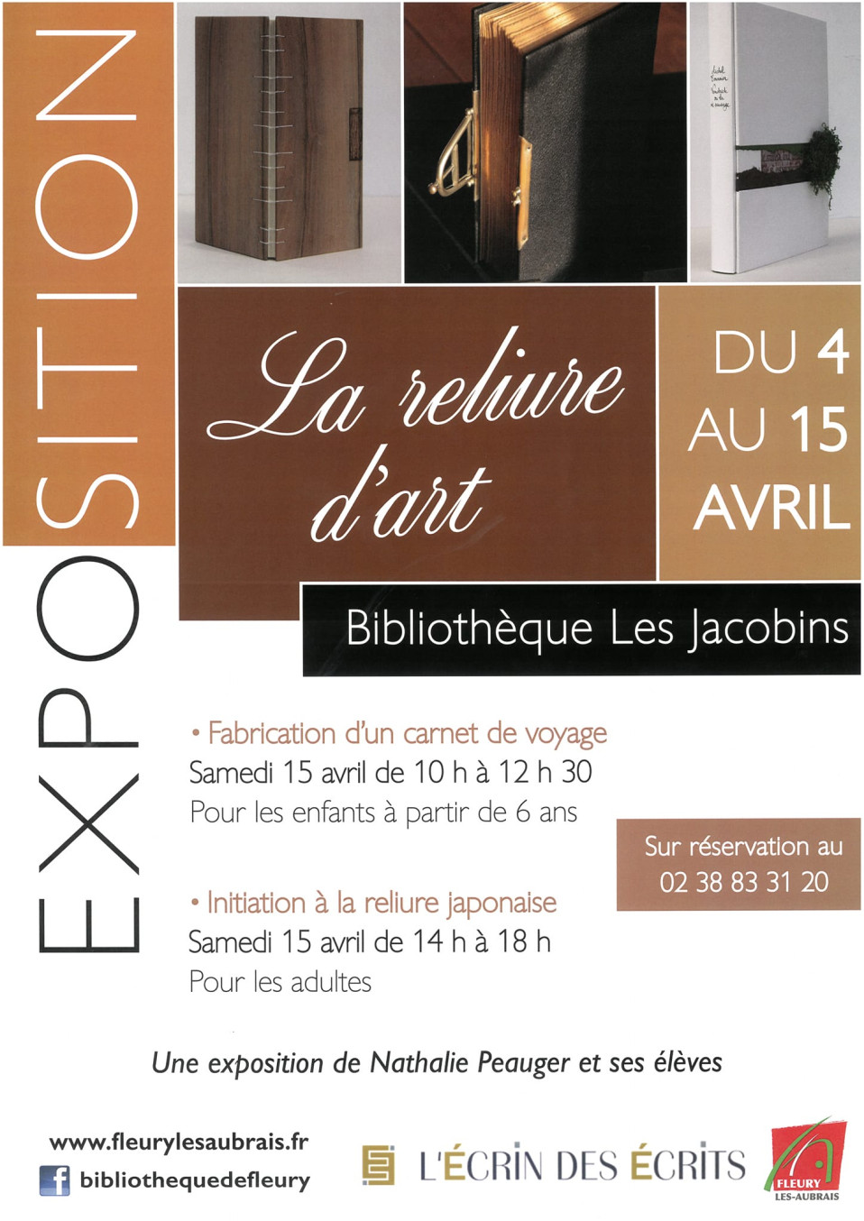 Exposition sur la reliure à la bibliothèque des jacobins